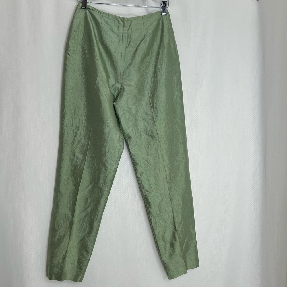 Trio New York Sage Green High-Waist Trousers
